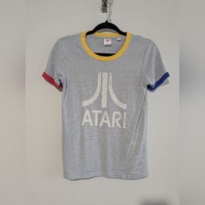 Junk Food Retro 80s Atari Jersey T-Shirt Colorblock Trim XS